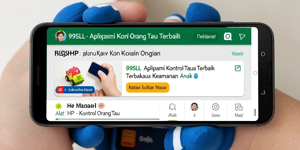 Screenshot antarmuka pengguna aplikasi 99SLL yang menampilkan kontrol orang tua.