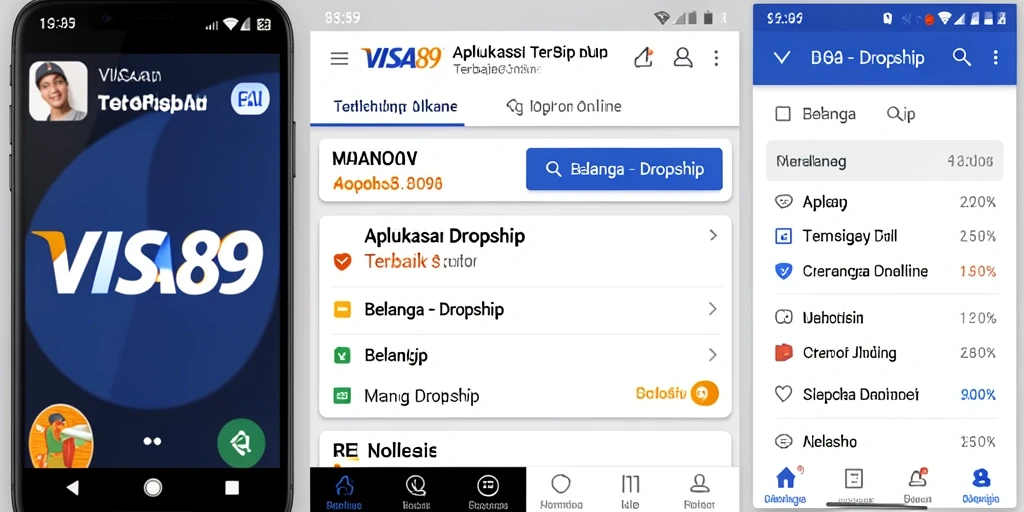 Antarmuka pengguna <strong>VISA89</strong> yang sederhana dan intuitif untuk belanja mudah.