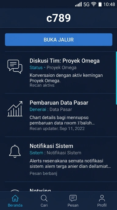 Tampilan link alternatif c789