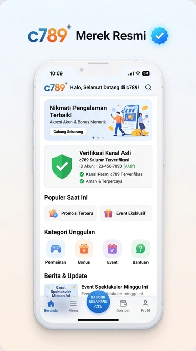 Tampilan kanal resmi c789
